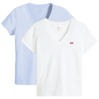 Abbildung von Levi&#039;s Damen 2Pack Perfect Vneck Tees T Shirt, 2 Pack V Neck Kentuc, M