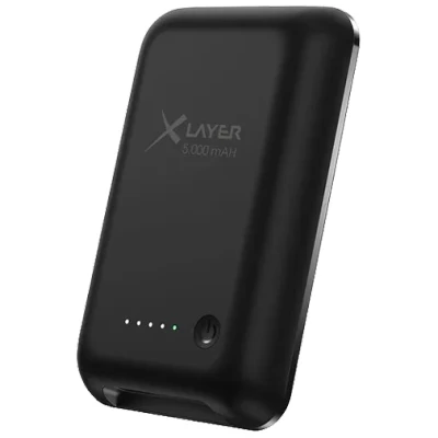 Abbildung von Xlayer Magfix Pro Kabelloses Schnellladegerät Powerbank 5.000Mah 20W Schwarz