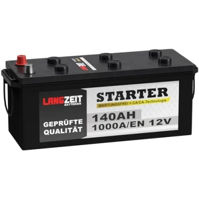 Abbildung von Langzeit LKW Batterie 12V 140Ah 1000A/EN Starterbatterie Schlepper Traktor statt 120Ah 125Ah 135Ah