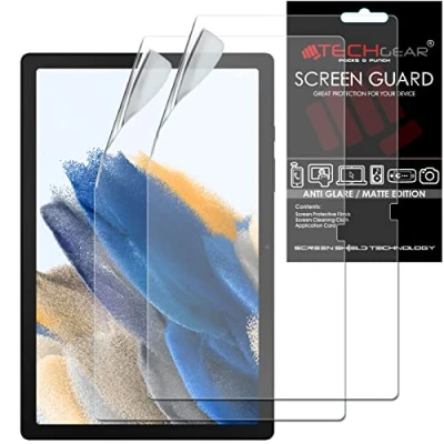 Abbildung von TECHGEAR 2 Stück Anti Glare Matt Displayfolie Kompatibel mit Samsung Galaxy Tab A8 10.5 Zoll, Displayfolie, Matte Blendschutz Schutz folie für 2021 (SM X200 / SM X205)