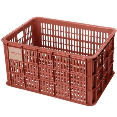 Abbildung von Recycelter Fahrradkasten Basil Crate L 40,0 Liter 39 X 49 26 Cm Terra Red