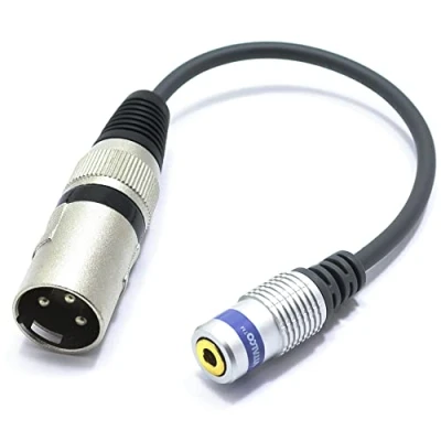 Abbildung von VITALCO TRRS auf XLR Mikrofonadapter Mini Jack 3,5 Buchse 3 Pin Stecker Kabel