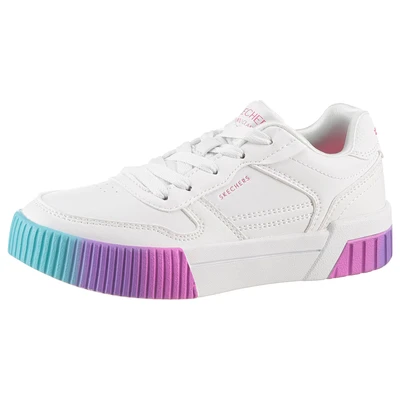 Abbildung von Skechers Sneaker &quot;JADE SOFT GLOW&quot;, Schnürschuh mit Regenbogenlaufsohle, Größenschablone zum Download