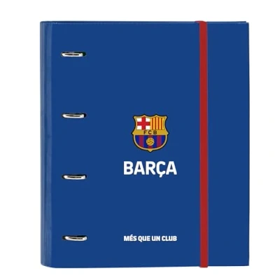 Abbildung von Safta FC Barcelona 2. Teammappe mit 4 Ringen, 35 cm, 100 A4 Blättern, ideal für Kinder unterschiedlichen Alters, bequem und vielseitig, Qualität Widerstandsfähigkeit, 27 x 3,5 32 Blau