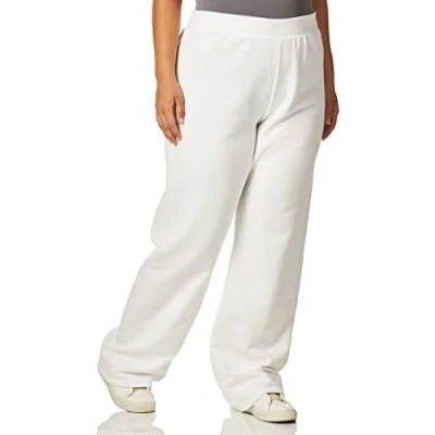 Abbildung von Hanes Women&#039;s EcoSmart Sweatpant Regular and Petite Lengths, White, 2X