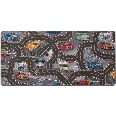 Abbildung von Primaflor Ideen in Textil Kinderteppich &quot;Spielteppich CARS&quot;, rechteckig, Kurzflor, Straßen Spiel Teppich, Motiv Autos, Kinderzimmer