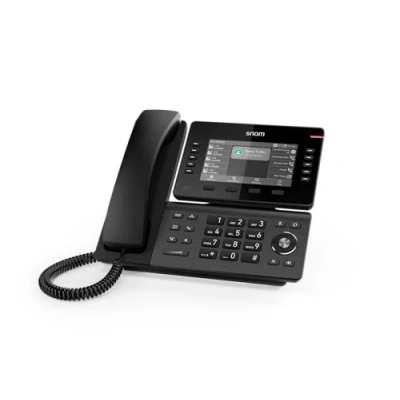 Abbildung von Snom D815W Schnurloses WLAN Tischtelefon 5&quot; IPS Farbdisplay, 10 Funktionstasten, Dual Band Wi Fi Professionelles VoIP Telefon für Unternehmen und Büros, kompatibel mit gängigen Telefonanlagen