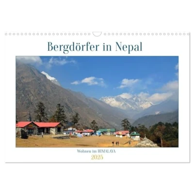 Abbildung von Wohnen im HIMALAYA (Wandkalender 2025 DIN A3 quer), CALVENDO Monatskalender