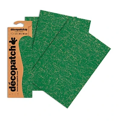Abbildung von Decopatch Papier No. 445 (grün, 395 x 298 mm) 3er Pack