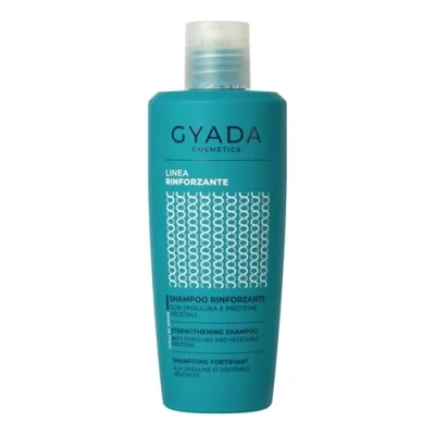 Abbildung von GYADA COSMETICS, Shampoo mit Spirulina, für sprödes und dünner werdendes Haar, regenerierender Wirkung, stimuliert das Haarwachstum, Hafer Ginseng, 250 ml