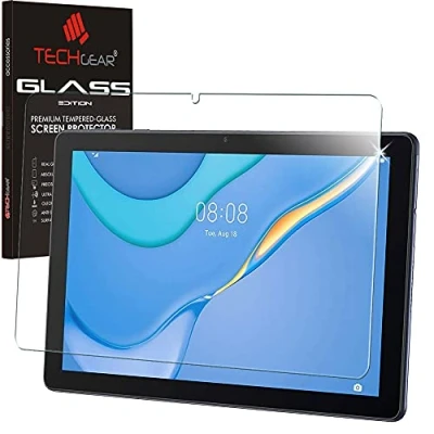 Abbildung von TECHGEAR Schutzfolie Huawei MatePad T10 9.7 zoll/MatePad T10s 10.1 zoll Schutzfolie, Displayschutz folie aus gehärtetem Glas [9H Härte] [Crystal Clarity]
