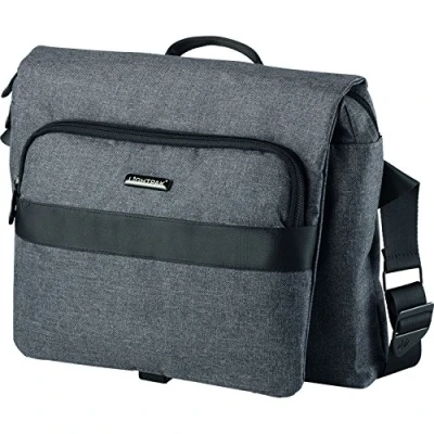 Abbildung von LIGHTPAK 46165 Umhängetasche Walker, Tragetasche aus Polyester, Laptop Tasche bis 15 Zoll und Organizer Fach
