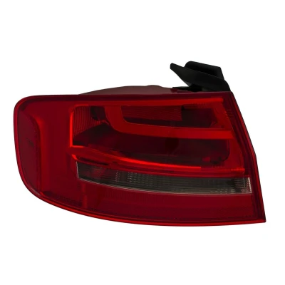 Abbildung von HELLA 2VA 010 914 111 Rückleuchte links äusserer Teil P21W 12 Rot mit Glühlampe, Lampenträger AUDI: A4 B8 Limousine