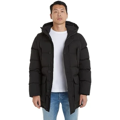 Abbildung von Tommy Hilfiger Essential Rockie Wintermantel, Herren, Größe: XXL, Black