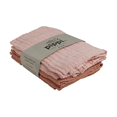 Abbildung von Pippi Unisex Baby Stoffwindel Mullwindel, Veiled Rose, 65x65 EU