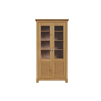 Abbildung von Home affaire Vitrine &quot;Rauna&quot;, Aus massiver Kiefer, Türen mit Glaseinsätzen