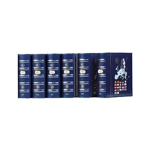 Abbildung von Leuchtturm, Vista Classic, Album (4 Ringe) Euro Münzsätze (2021) inkl. Schutzkassette Blau Abm: 250x280x60 mm. pro Stk.
