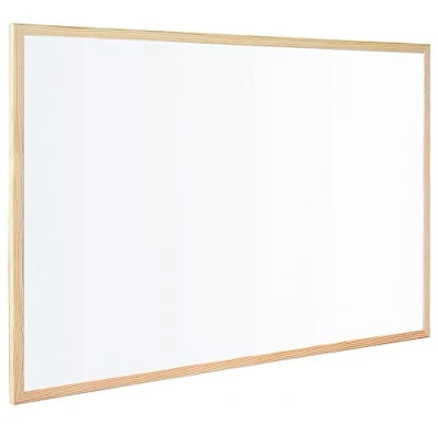 Abbildung von Bi Office Budget Whiteboard mit Holzrahmen, trocken abwischbar, 5 Größen wählbar, 90 x 60 cm
