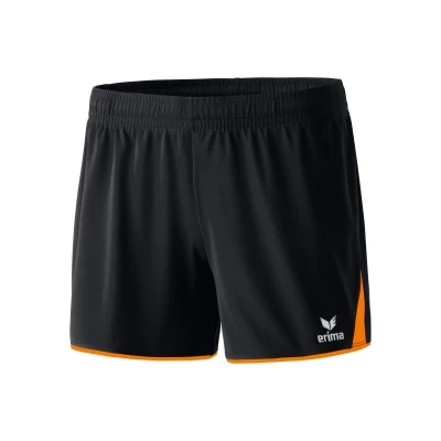 Abbildung von Erima 5CUBES kurze Sporthose, Damen, Größe: 46, Black/orange