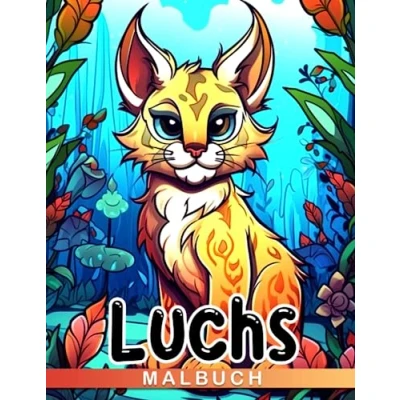Abbildung von Luchs Malbuch: Spaßige, einzigartige Ausmalbilder zur Stressbewältigung für Kinder, perfekt Geburtstage und Weihnachten!