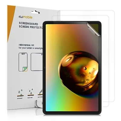 Abbildung von kwmobile 2X Tablet Schutzfolie kompatibel mit Amazon Fire Max 11 Folie Full Screen Protector Displayfolie entspiegelt