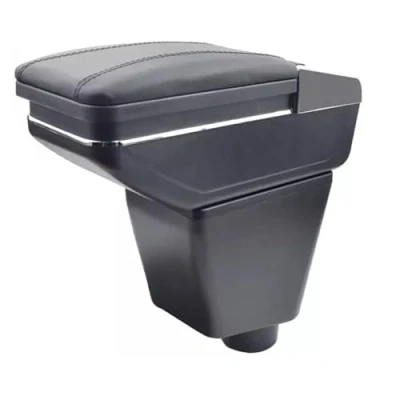 Abbildung von Armlehne Mittelkonsole Mittelarmlehne Auto Organizer Armlehnenbox Kompatibel Mit Renault Getränkehalter Becherhalter Aschenbecher 3D Drehbar Leder Schwarz Autohobby