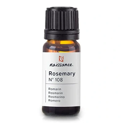 Abbildung von Naissance Rosmarinöl (Nr. 108) 10ml 100% Naturreines Rosmarin Ätherisches Öl für Naturkosmetik Haare Wachstum, Aromatherapie, Duftlampe Duftöl Aroma Diffuser
