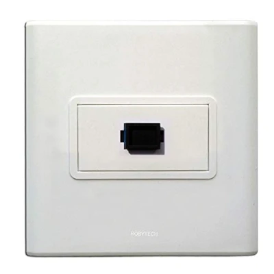 Abbildung von SC Simplex Glasfaser Keystone Port Informationen Wandplatten Abdeckung mit Modulwand Steckbuchse