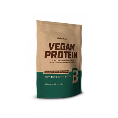 Abbildung von BioTechUSA Vegan Protein Schokolade Zimt 500 g Pflanzenprotein