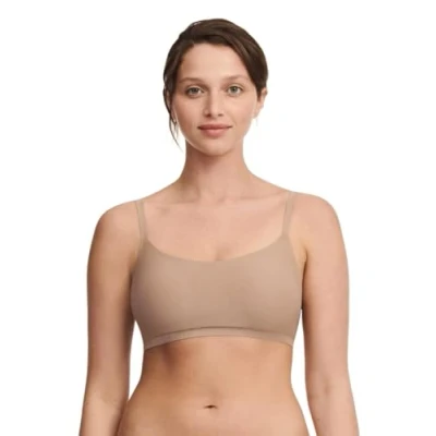 Abbildung von Chantelle Damen Softstretch Scoop Padded Bralette BH, Undurchsichtige, Coffee Latte, M/L