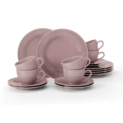 Abbildung von Seltmann Weiden Beat Altrosa uni Kaffeeservice 18tlg