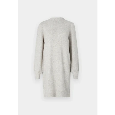 Abbildung von JDY L/S HIGH NECK NOOS Strickkleid Chateau gray, Damen, Größe: Medium, gray