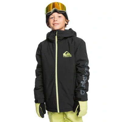 Abbildung von Quiksilver Morton Youth Snowboardjacke für Kinder, Größe: 128, True black