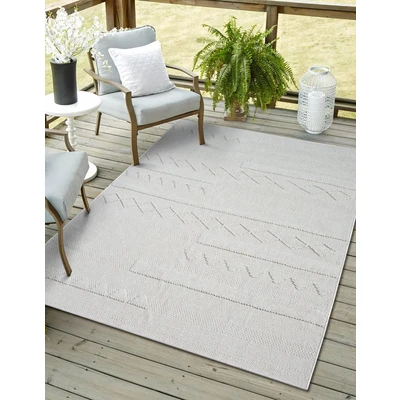 Abbildung von Myflair Möbel &amp; Accessoires Teppich &quot;Silly&quot;, rechteckig, Uni Farben, Hoch Tief Effekt, Outdoor geeignet, Balkon, Terrasse