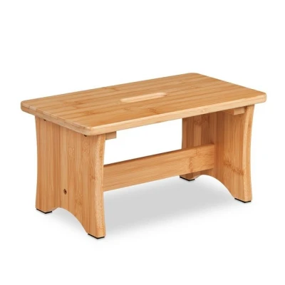 Abbildung von relaxdays Fußhocker Hocker Bambus