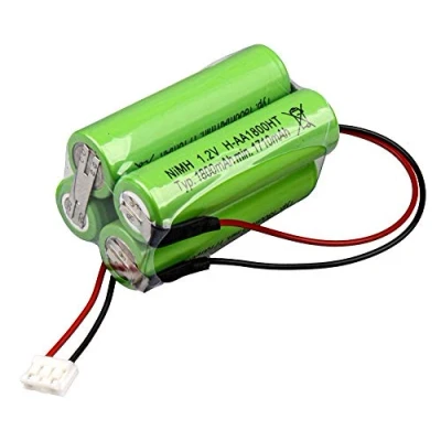 Abbildung von Akkupack für Notleuchten 4820Q 4,8V NiMH Akku AA 1800mAh 20cm Kabel + Stecker Notlicht Sicherheitsbeleuchtung