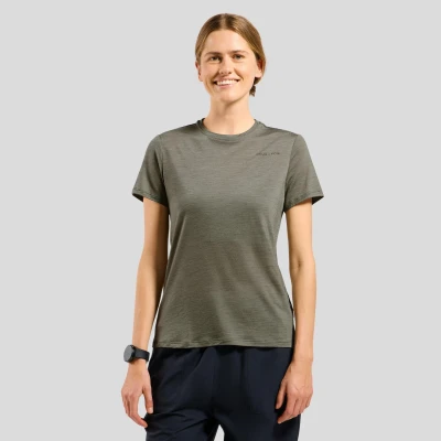Abbildung von ODLO CREW NECK Sport Tshirt vetiver, Damen, Größe: 46/48, Vetiver