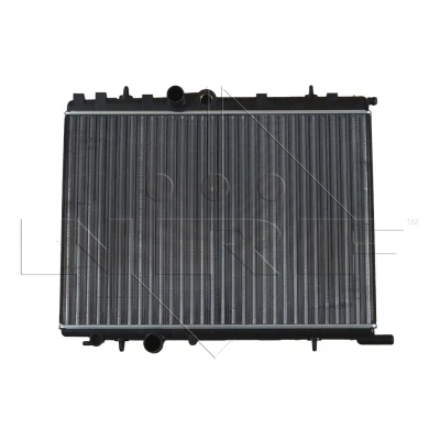 Abbildung von NRF 519525 Kühler, Motorkühlung Aluminium 535 380 24 mit Anbauteilen Kühlrippen gelötet CITROËN: Berlingo / First I