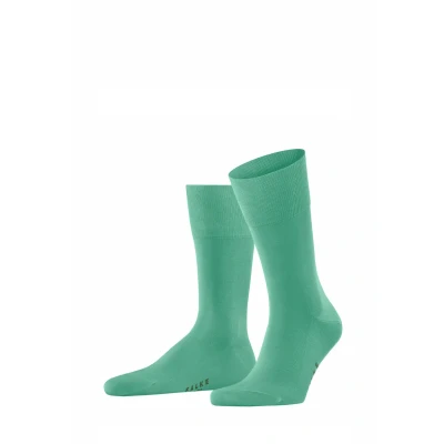 Abbildung von FALKE Herren Socken Tiago M So nachhaltige Fil D&#039;Ecosse Baumwolle einfarbig 1 Paar, Türkis Ocean Green 7506, 41 42