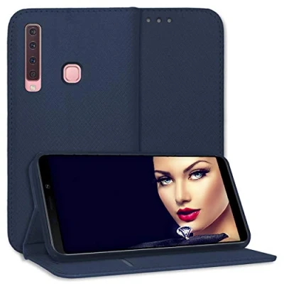 Abbildung von mtb more energy® Schutz Tasche Bookstyle für Samsung Galaxy A9 2018 SM A920(F/DS) 6.3&#039;&#039; blau Kunstleder Klapp Cover Hülle Wallet Case