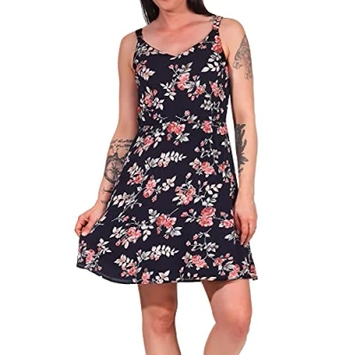 Abbildung von ONLY Karmen Freizeitkleid, Damen, Größe: 44, Night sky/rose