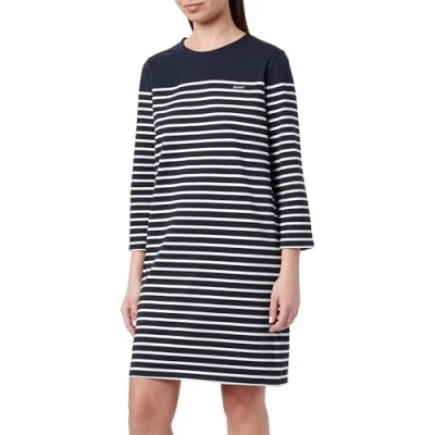 Abbildung von GANT Breton Dress Blusenkleid, Damen, Größe: Medium, Evening blue