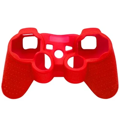 Abbildung von OSTENT Schutzhülle aus Silikongel, weiche Haut, Hülle für Sony Playstation PS2 PS3 Controller, Farbe Rot
