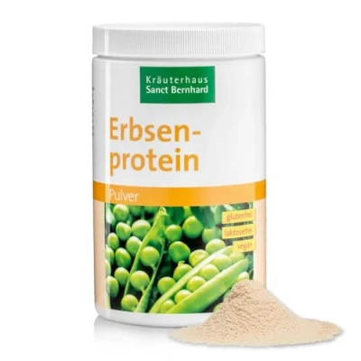Abbildung von Sanct Bernhard Erbsenprotein Pulver Vegan Hoher Proteingehalt Glutenfrei &amp; laktosefrei 400g