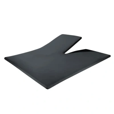 Abbildung von Sleeptime Splitttopper Spannbettlaken 100% Jersey Baumwolle 200 x 220 cm Anthrazit Atmungsaktiv und hautfreundlich für Boxspring, Topper