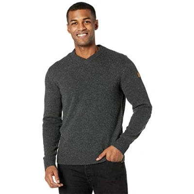 Abbildung von Fjallraven Herren Sweatshirt Övik V Neck Sweater M, Dark Grey, XL, 87320
