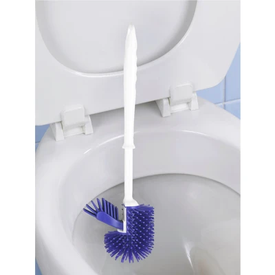 Abbildung von WENKO WC Garnitur 1 Toilettenbürste PVC/PU Kunststoff weiß