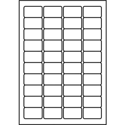 Abbildung von SmithPackaging A4 selbstklebende Adress Etiketten, 40 Etiketten pro Blatt, 100 45,7 x 25,4 mm, 4000