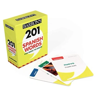 Abbildung von 201 Spanish Words You Need to Know Flashcards (Barron&#039;s Foreign Language Guides)