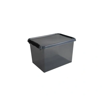 Abbildung von Sunware Comfort Line Aufbewahrungsbox 22 Liter 40 x 30 26 cm transparent grau/schwarz